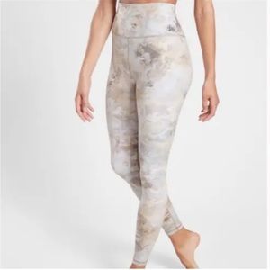 Athleta Lace Foil Elation Gilded Tight Leggings